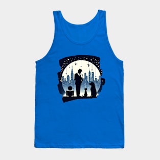 Cat, Dog, Jazz Tank Top